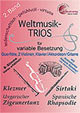 Inhalt: Pirame mazi to Dromo, Orient und Okzident, Spanische Rhapsodie, Ungarischer Zigeunertanz, Yoshke Yoshke, Istanbul Weltmusik-Trios für variable Besetzung - 2. Band